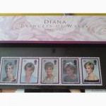 Буклет 1961-1997г.г. Принцесса Диана. 5 марок - сцепка
