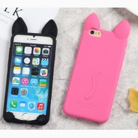 Силиконовый чехол айфон iphone 4 4s 5 5s 5ц 5c se 6 6s 6plus 7 7plus 8 8plus кот