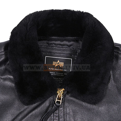 Фото 5. Шкіряна льотна куртка G-1 Leather Jacket (чорна)