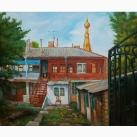 Продам картину Одесский дворик 50х60см