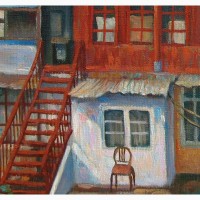 Продам картину Одесский дворик 50х60см