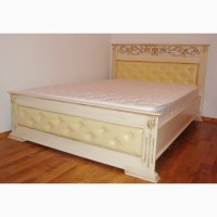 Двуспальная кровать Лорен с комодами из массива ясеня