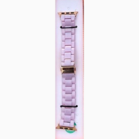Мраморный янтарный женский стильный Ремешки для часов Apple Watch Resin band 38/40 42/44