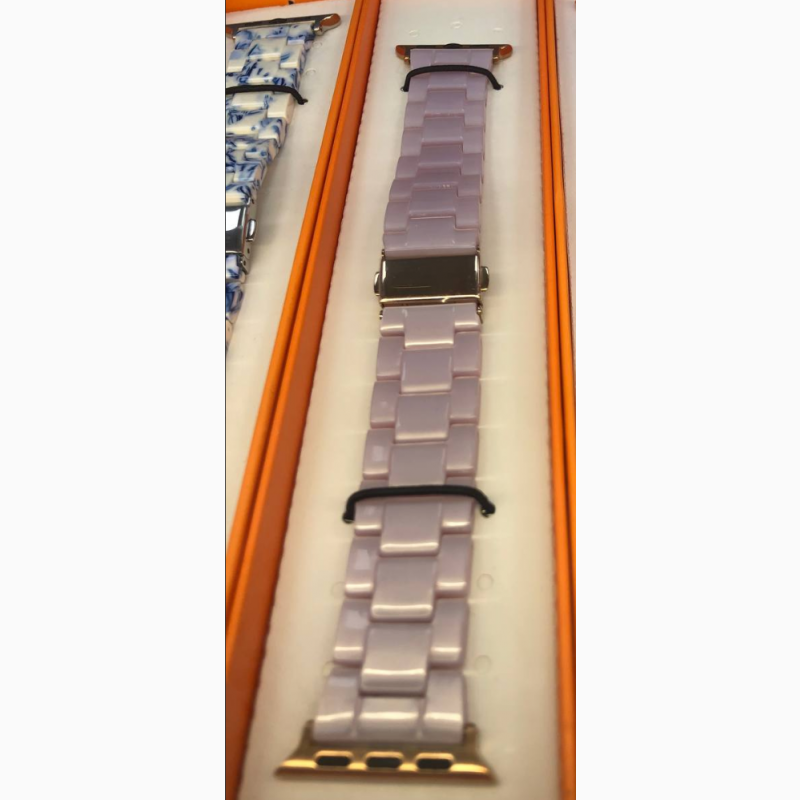 Фото 14. Мраморный янтарный женский стильный Ремешки для часов Apple Watch Resin band 38/40 42/44
