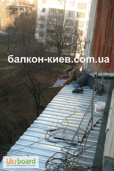 Фото 18. Герметизация козырьков на балконе. Ремонт, замена балконной кровли. Киев