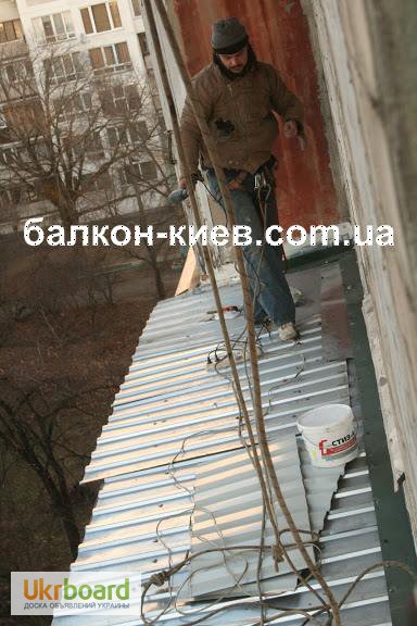Фото 19. Герметизация козырьков на балконе. Ремонт, замена балконной кровли. Киев