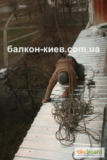 Фото 20. Герметизация козырьков на балконе. Ремонт, замена балконной кровли. Киев