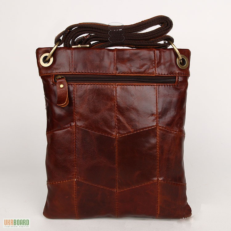 Фото 2. Продается оригинальная кожаная сумка на плечо в этническом стиле, унисекс