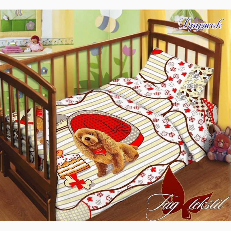 Фото 4. Комплект постельного белья детский в кроватку 100% хлопок