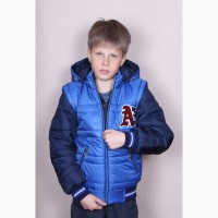 Весеняя Куртка-Жилетка Трансформер для мальчика разные цвета 128-152 р