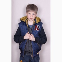 Весеняя Куртка-Жилетка Трансформер для мальчика разные цвета 128-152 р