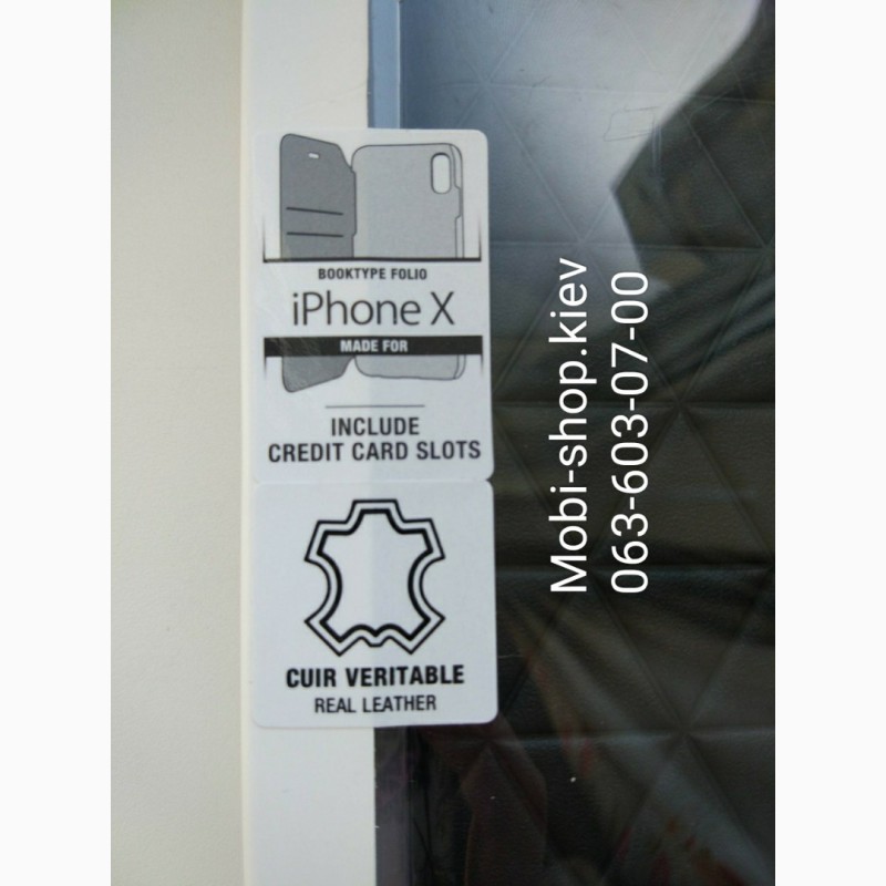 Фото 10. Кожаный чехол-книжка для iPhone X BMW Signature Embossed Hexagon Hard Leather, цвет черный