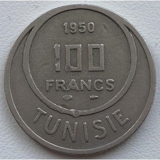 Тунис 100 франков 1950 год СОСТОЯНИЕ!!!!!! 563