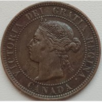 Канада 1 цент 1886 год Сохран