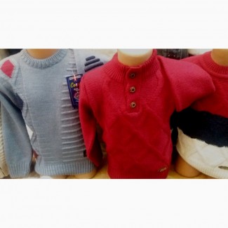 Тёплый свитер для мальчиков 4-8 лет, Турция, полушерсть, цвета разные