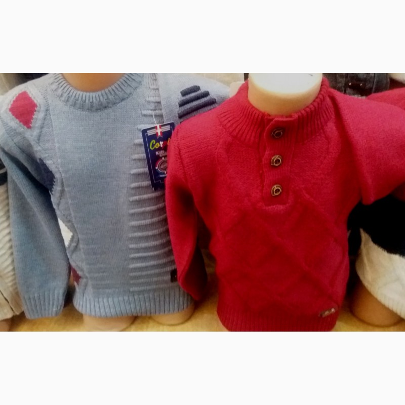 Фото 2. Тёплый свитер для мальчиков 4-8 лет, Турция, полушерсть, цвета разные