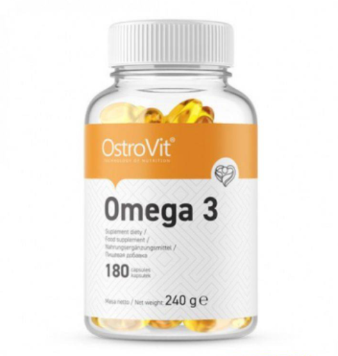 Фото 2. Витамины Жирные кислоты Omega 3 OstroVit 180 капс Рыбий жир Omega 3 OstroVit Полиненасыщен