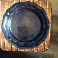 Винтажный мельхиоровый набор с серебрением из 3-х блюд
