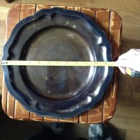 Винтажный мельхиоровый набор с серебрением из 3-х блюд
