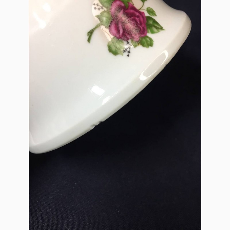 Фото 7. Фарфоровая Бульонница чашка для супа тарелка с ручками Полонне винтаж н1194