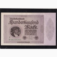 100 000 марок 1923г. P 00248283. Германия