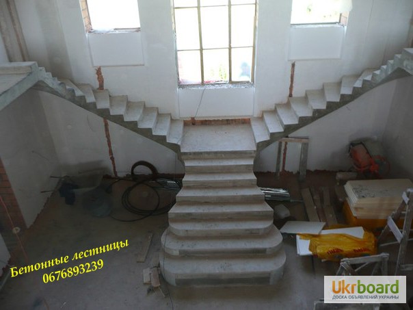 Фото 13. Бетонные, монолитные, железобетонные лестницы любой сложности Киев. Бетонная лестница
