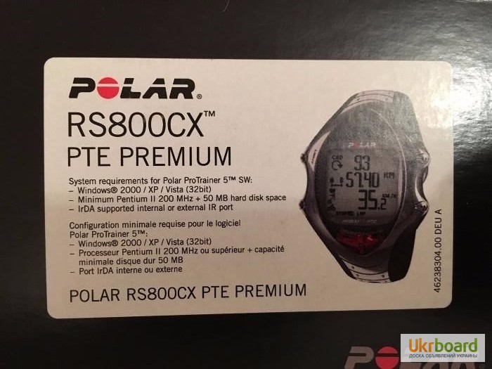 Фото 4. Пульсометр Polar RS800cx PTE Premium Multisport