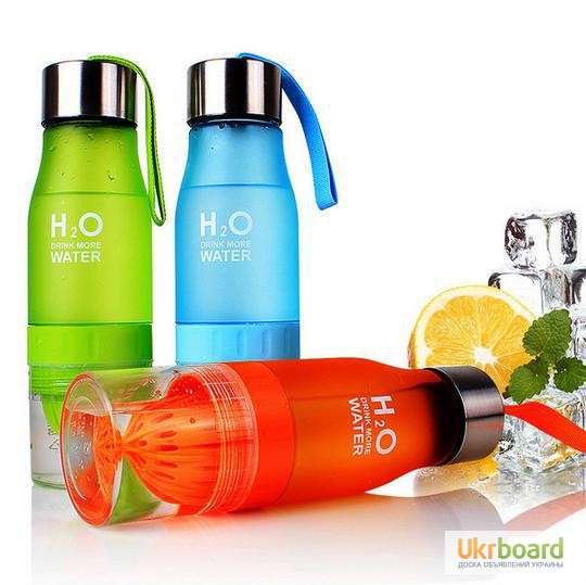 Классная бутылка для воды H2O, будь свежее