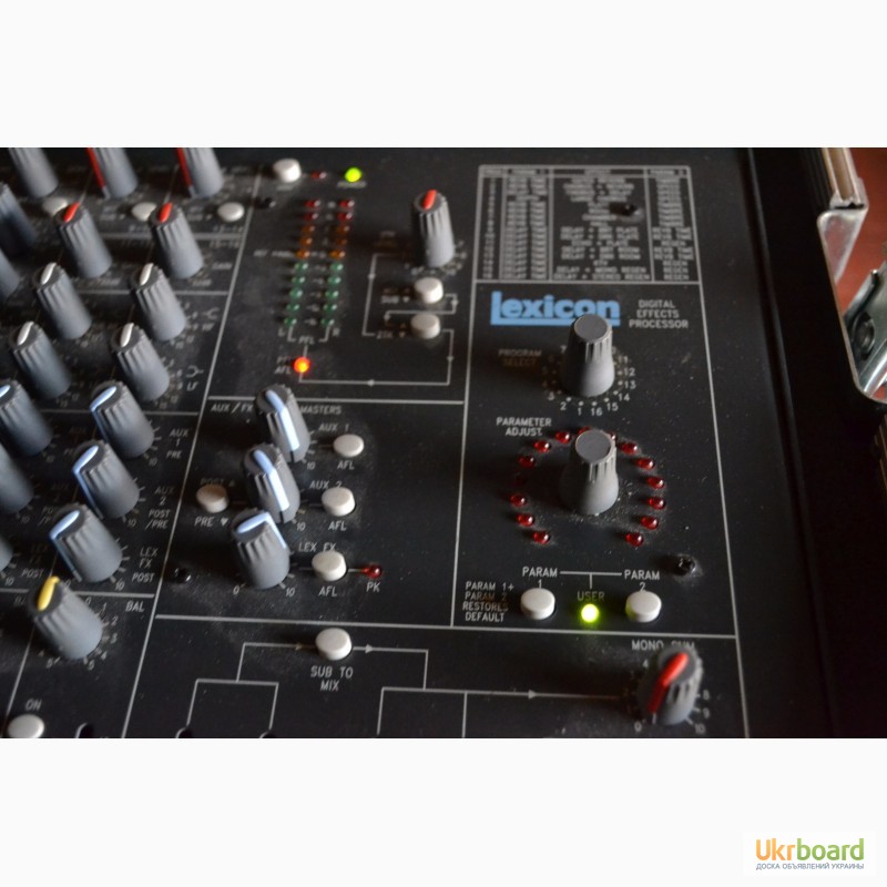 Фото 20. Мікшерний пульт Soundcraft FX-8 +кейс. ревер-Lexicon Made in ENGLAND. Ціна 280$