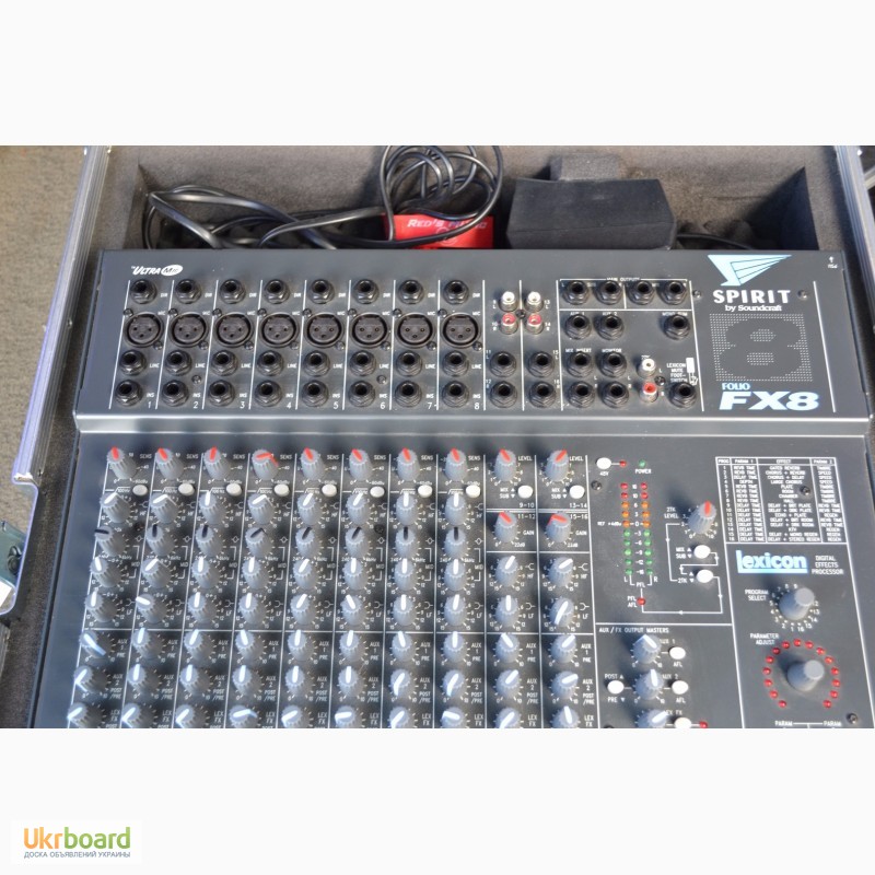 Фото 6. Мікшерний пульт Soundcraft FX-8 +кейс. ревер-Lexicon Made in ENGLAND. Ціна 280$