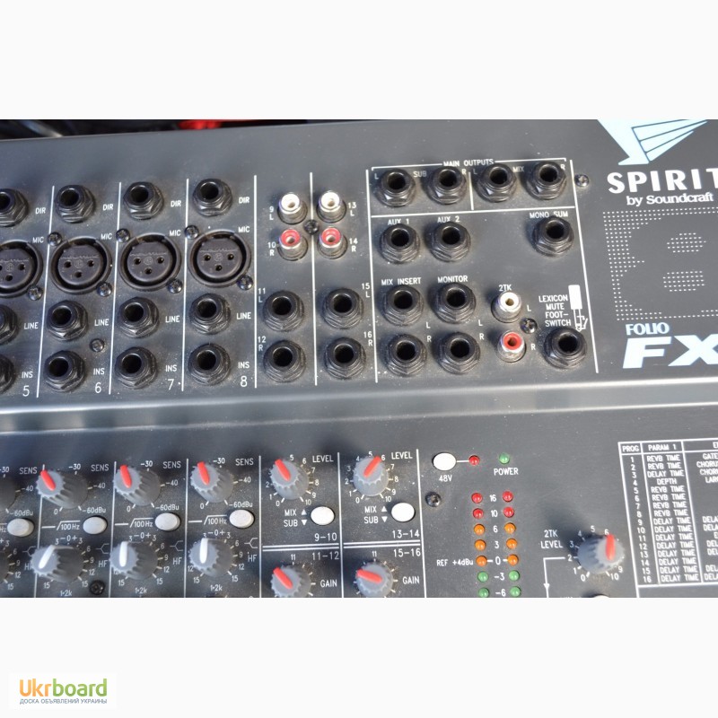 Фото 8. Мікшерний пульт Soundcraft FX-8 +кейс. ревер-Lexicon Made in ENGLAND. Ціна 280$