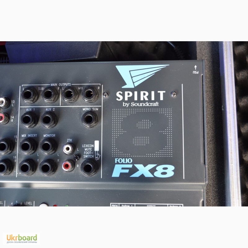 Фото 9. Мікшерний пульт Soundcraft FX-8 +кейс. ревер-Lexicon Made in ENGLAND. Ціна 280$