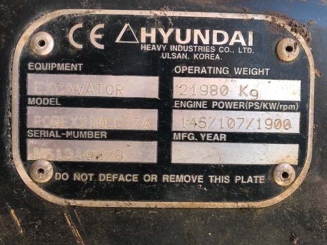 Фото 15. Гусеничный экскаватор Hyundai Robex 210 LC-7 A