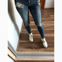Женские джинсы с потертостями skinny от ZARA