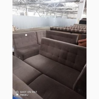 Продам диван б/у п- образный коричневый