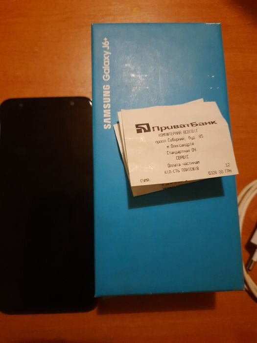 Фото 7. Телефон смартфон Оригинал Samsung J6+ Самсунг, зарядка чехол документы