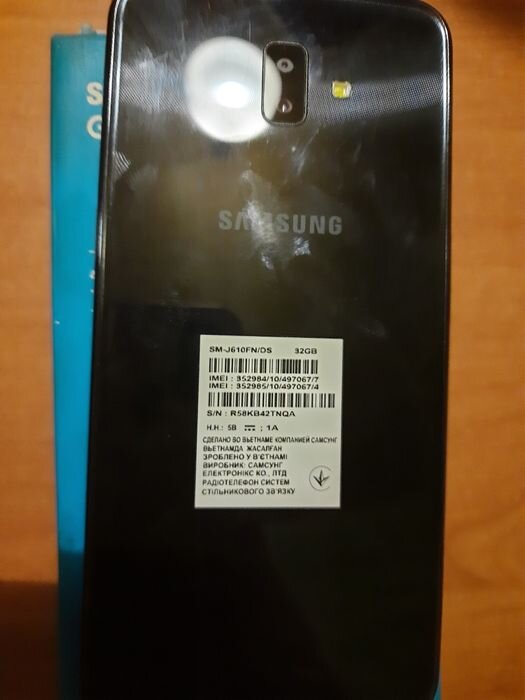 Фото 8. Телефон смартфон Оригинал Samsung J6+ Самсунг, зарядка чехол документы