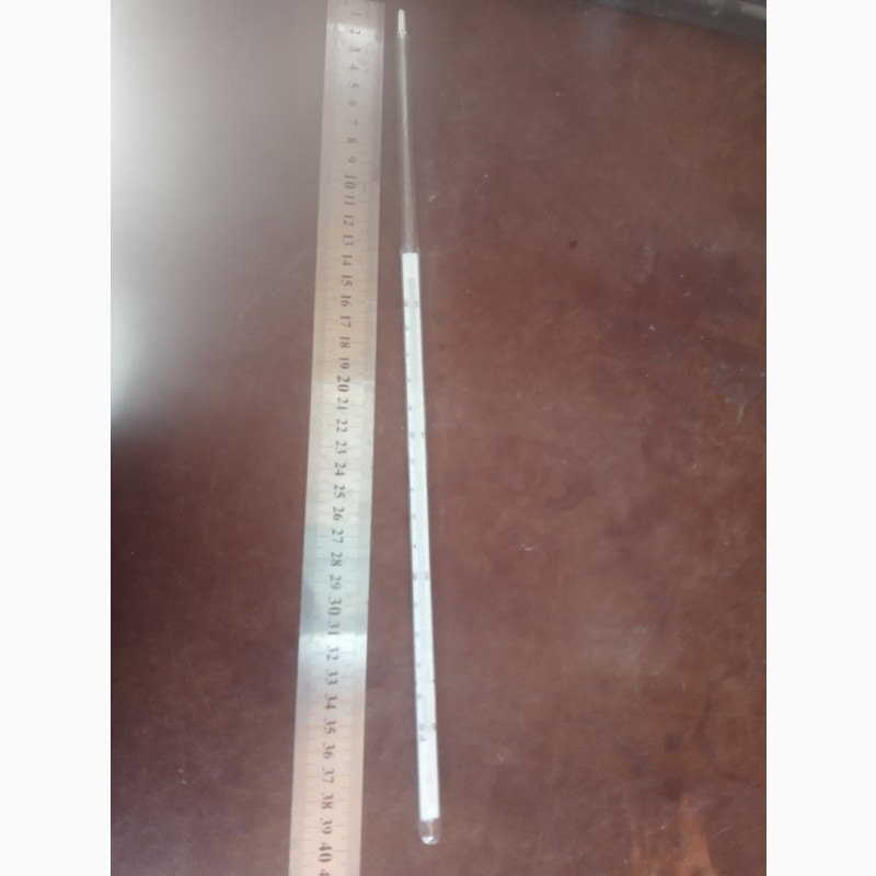 Фото 3. Термометр ТЛ-1 Ртутный стеклянный лабораторный (+30 +60C) ц.д. 0, 1 /ртуть GDR