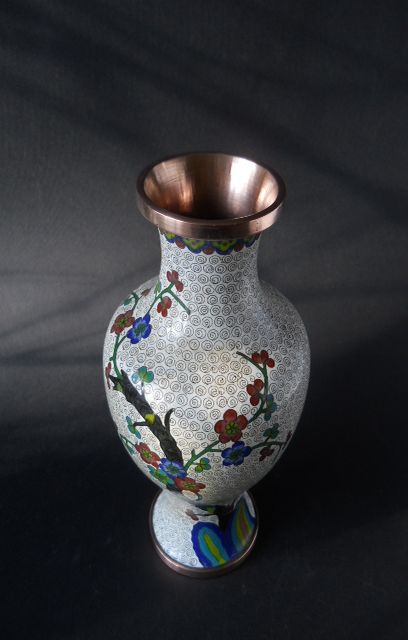 Фото 12. Винтажная Китайская декоративная ваза с изображением сакуры