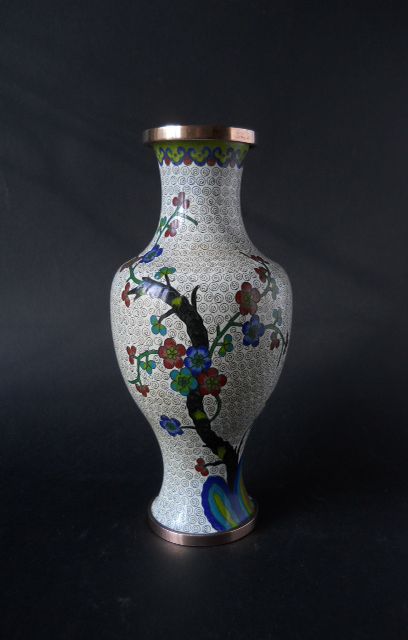 Фото 3. Винтажная Китайская декоративная ваза с изображением сакуры
