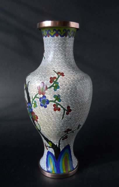 Фото 5. Винтажная Китайская декоративная ваза с изображением сакуры