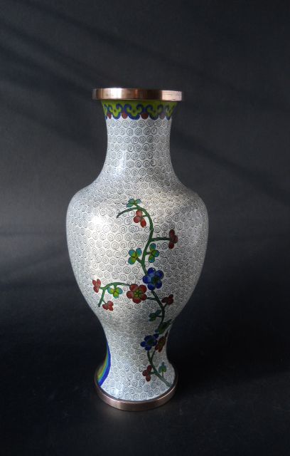 Фото 7. Винтажная Китайская декоративная ваза с изображением сакуры