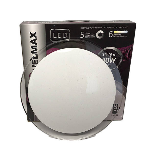 LED світильник Smart Круглий VELMAX V-CL-GALAXY 40W 3000-4500-6500 K