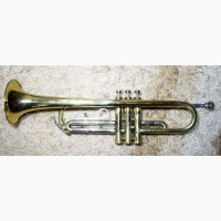 Труба Trumpet музична помпова Getzen 300 Series Elkhorn Wis USA Оригінал Профі золото