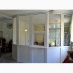 Металлопластиковые офисные перегородки, окна и двери - изготовление, ремонт