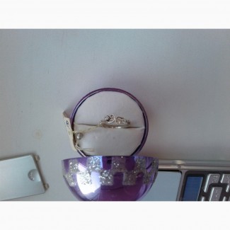 Кольцо серебряное с биркой из СССР