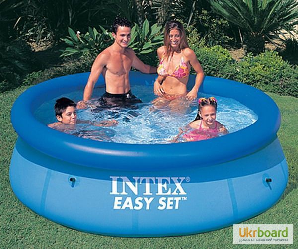 Надувной большой семейный бассейн Intex 56420 Easy Set Pool 366 76 см