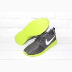 Мужские кроссовки Nike Roshe Run (Grey Green)
