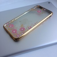 Чехол с цветами и стразами на iPhone 6/6s