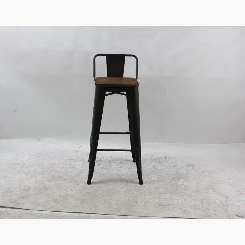 Фото 5. Полубарный стул Толикс Низкий Вуд, H-66см. (Tolix Low Wood, H-66cm) из металла купить Киев